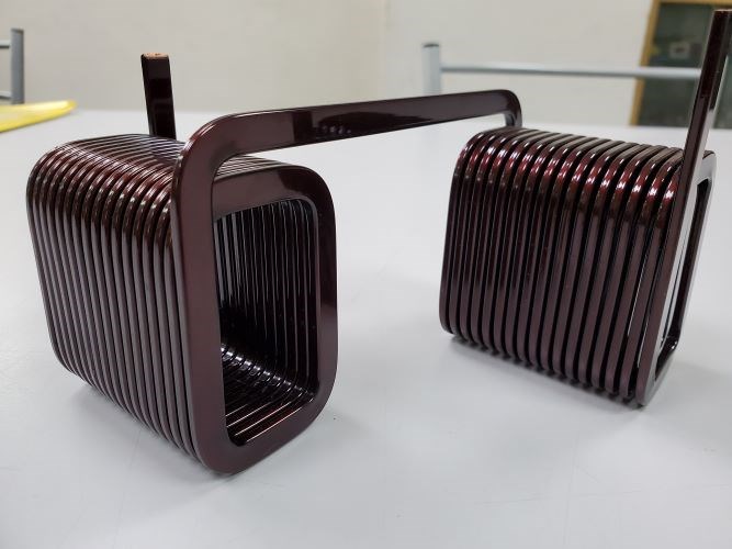 Flat wire coil